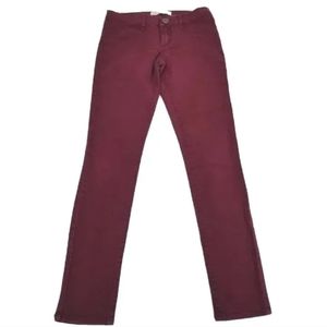 RSQ Juniors Girls Red Slim Skinny Jeans sz w28 x 29 Miami Jegging
